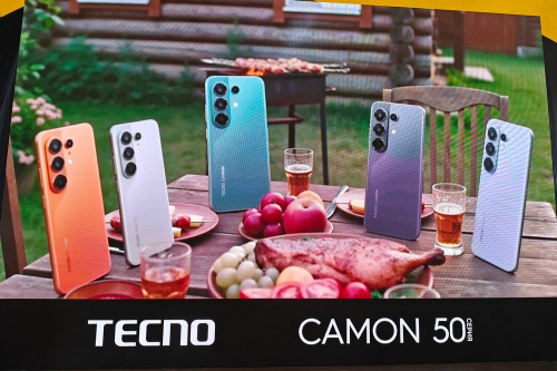 TECNO представила серию CAMON 50 с ИИ, влагозащитой IP69K и 60-кратным зумом